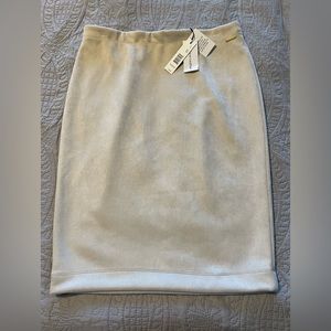 Tahari Faux Suede Skirt, Size Large